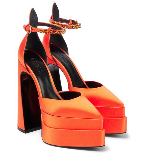 blue and orange versace heels|Versace sneakers women pink.